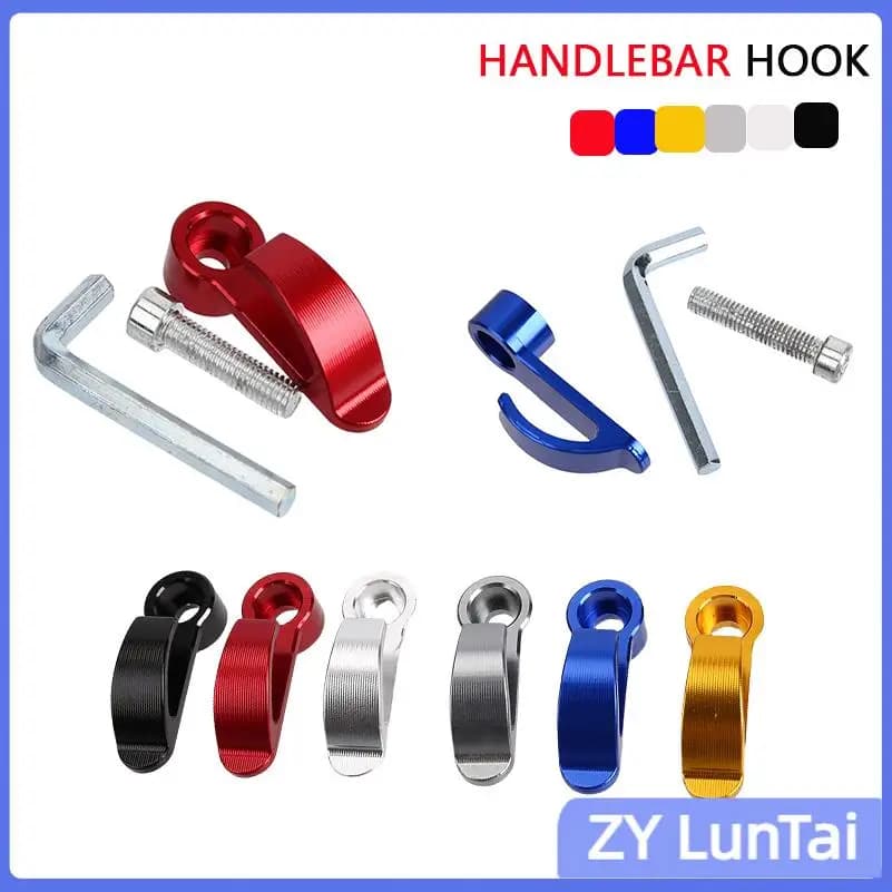 Universal Motorcycle Hook in Aluminium Alloy, Single Hole for Cross Motorcycle, Electric Scooter, Motorcycle