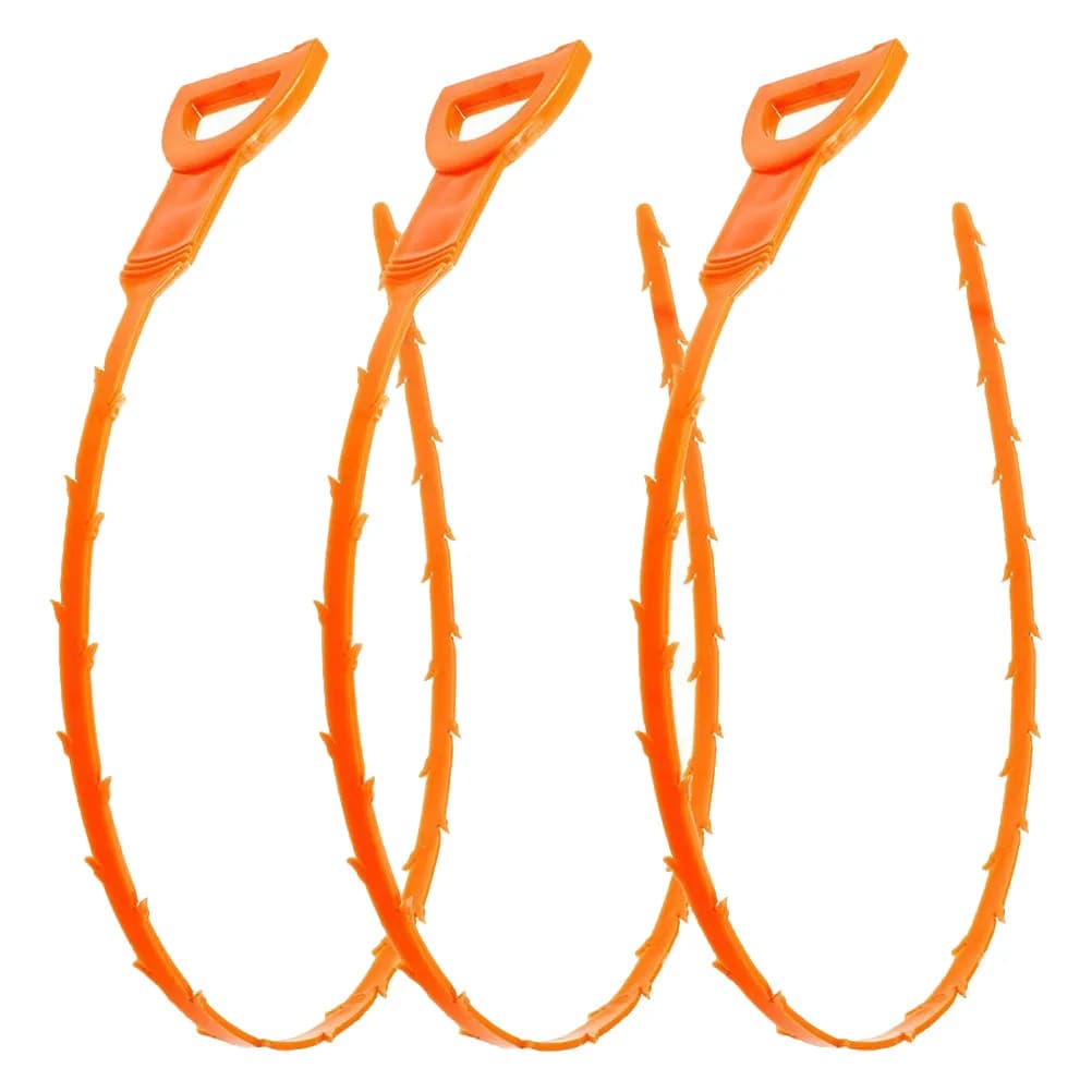 Set of 3 Tools to Remove Inlays, Blade Flexible Brush for Clean Hair and Debris from Lavandini, Vasche and Showers