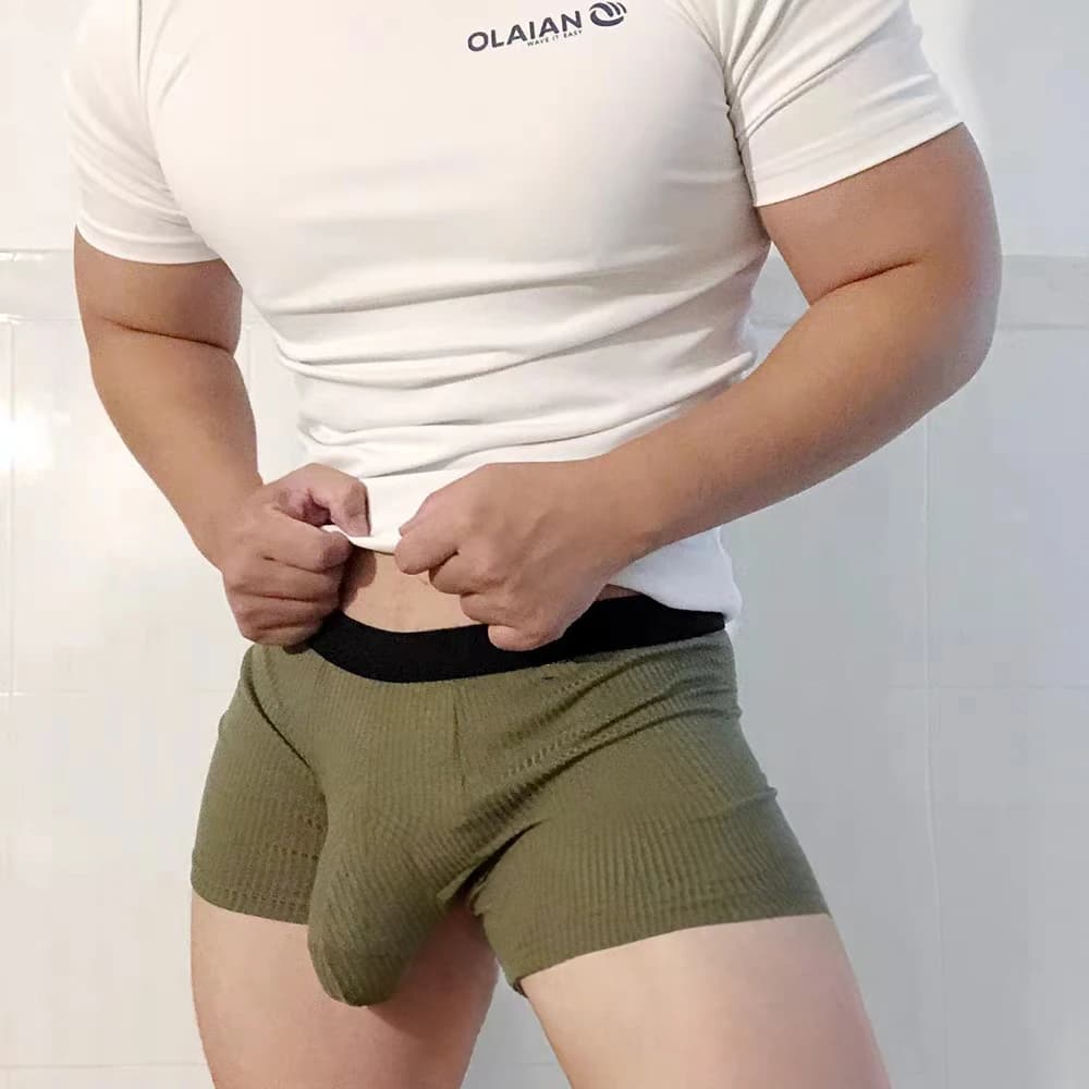 Intimo da uomo in cotone boxer da uomo con tasche grandi