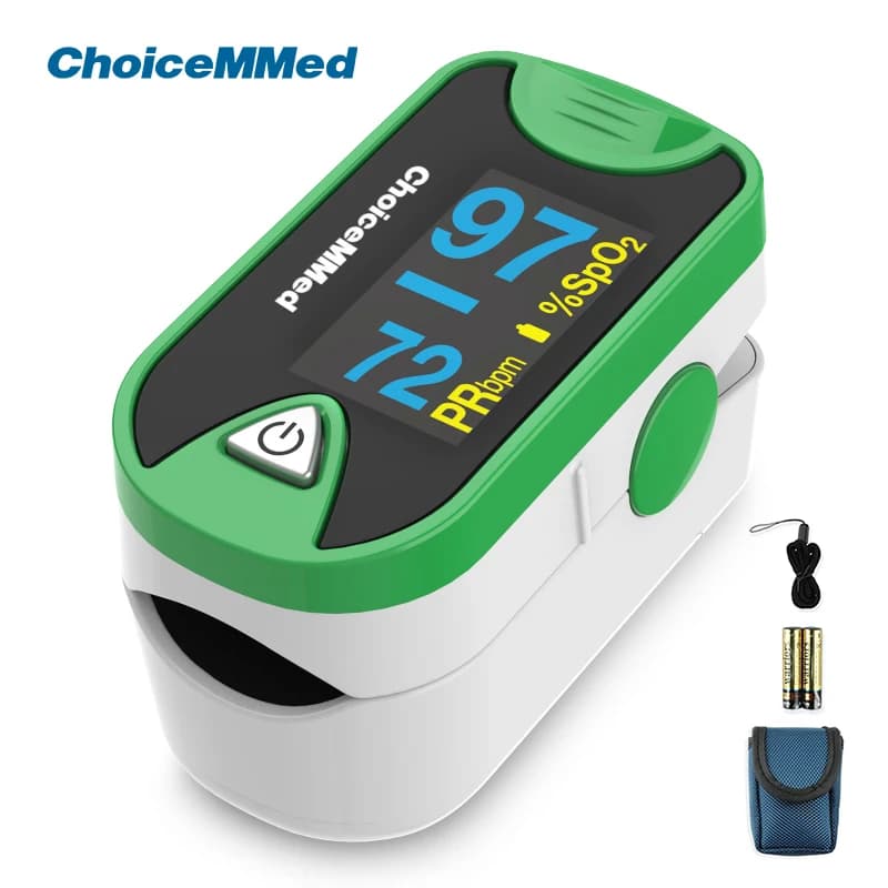 ChoiceMMed Fingertip Oximeter OLED Digital Finger Pulse Oximeter Blood Oxygen saturation monitor SPO2 heart rate meter MD300C26