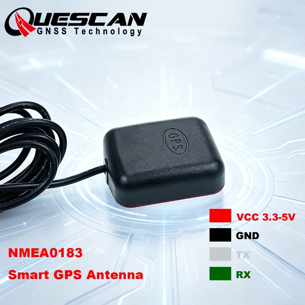 Ricevitore GPS QUESCAN TTL Antenna GPS intelligente Modulo GPS Arduino RPI Drone UAV Modulo GPS NMEA0183