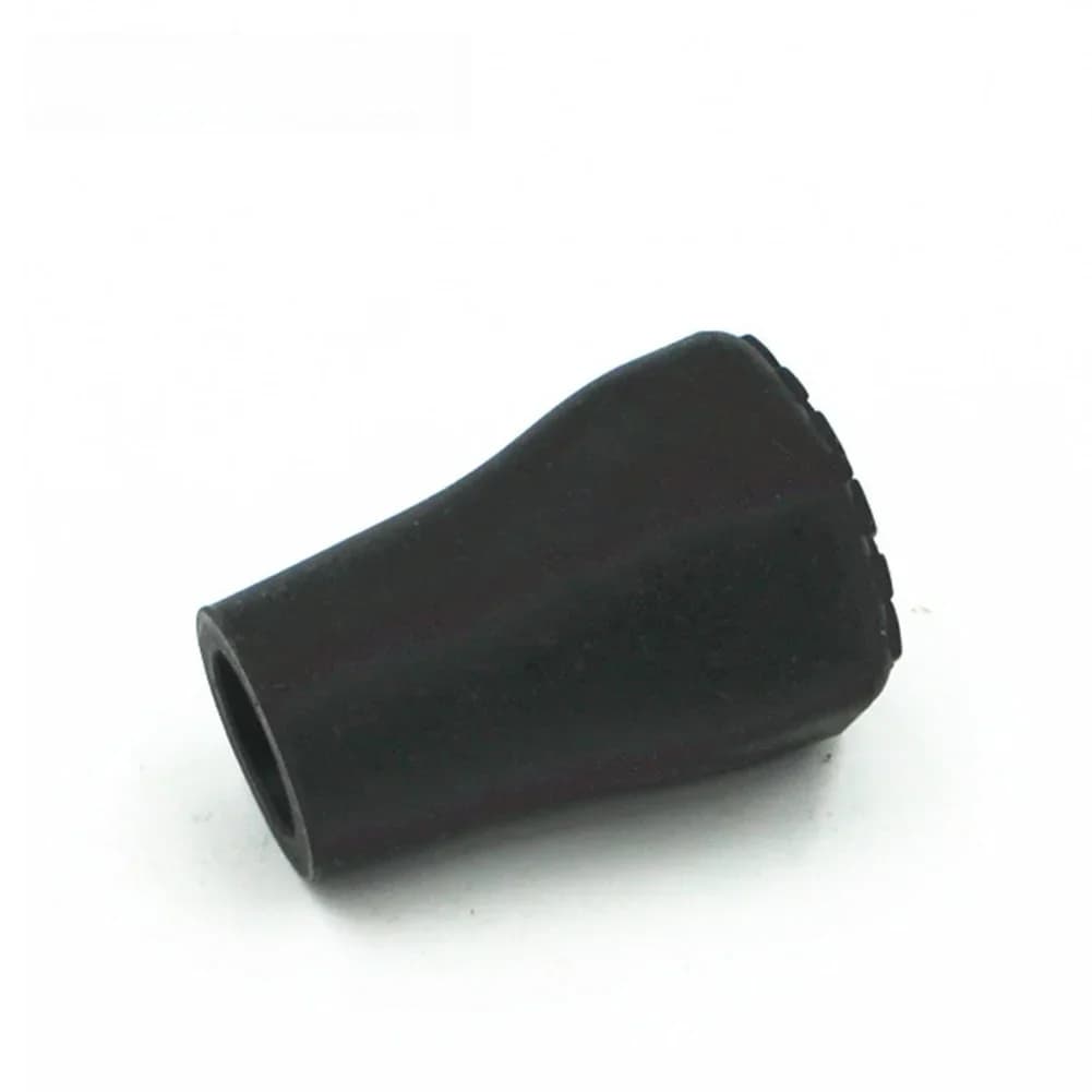 Protezioni per Punte di Bastoncini da Trekking 10pz - Coperture Esagonali in Plastica Nera per Bastoni da Escursionismo, Leggere 10g Ciascuno