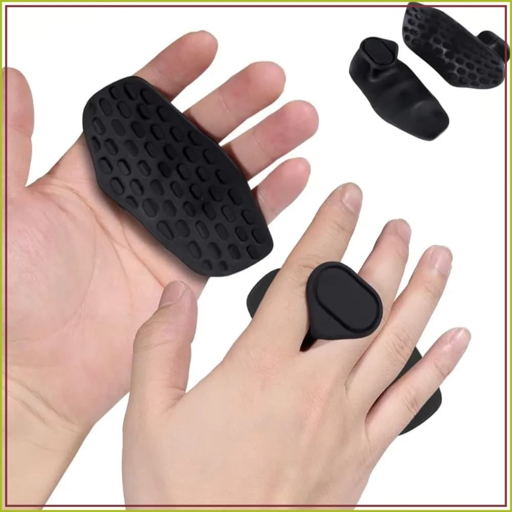 Non-Slip Rubber Workout Grips - Ergonomic Hand Protector for Weight Lifting, Pull-Ups, Gym Training, Men and Women