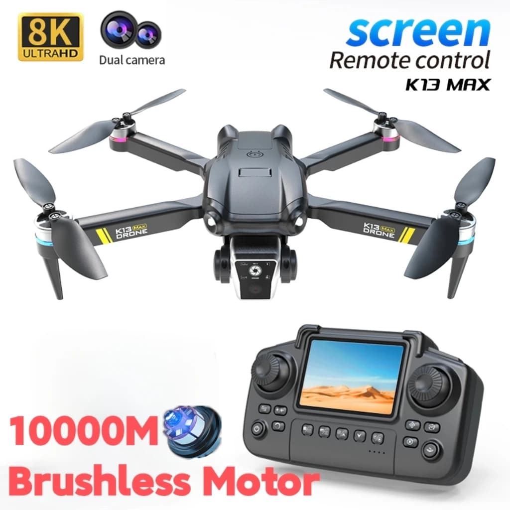 K13 MAX Screen Remote Control Drone 8K Professional Camera WIFI FPV Fixed Height Gesture Photography Quadcopter Remote Control D