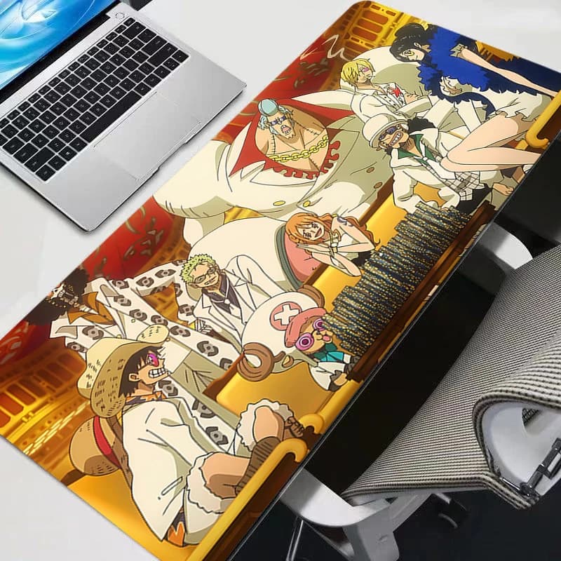 Tappetino per mouse One Piece professionale per giocatori di e-sport, tappetino per tastiera in gomma per PC, tappetino da scrivania per notebook, tappetino per mouse resistente 800X300