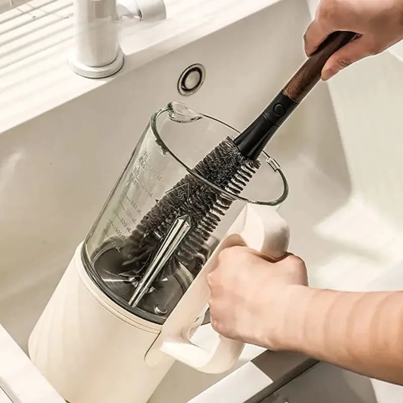 Long Handle Detachable Soft Bristle Gap Cleaner Brush For Blender Bottle Cup Container New 2 In 1 Multifunctional