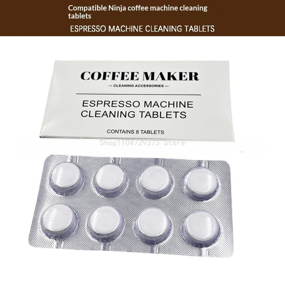 8PCS Compresse per la pulizia della macchina per caffè espresso per Ninja Luxe ES601/ES701 Macchine per caffè espresso Pulizia del serbatoio dell'acqua Accessori di ricambio