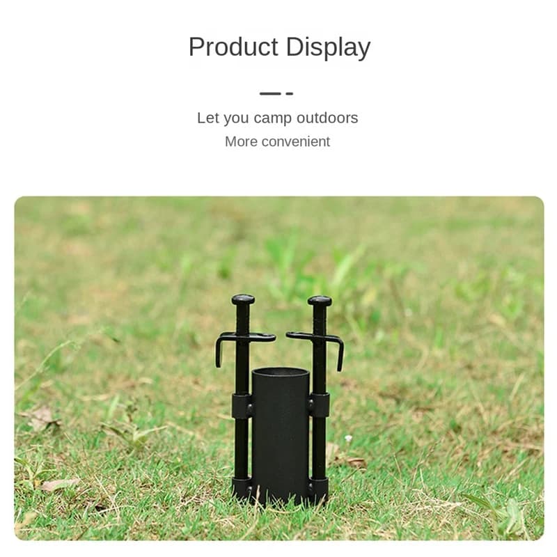ABKG Pro 4PCS Canopy Tarp Awning Tent Pole Fixer Camping Supplies Tent Accessories Equipment Support Rod Fixing Tube