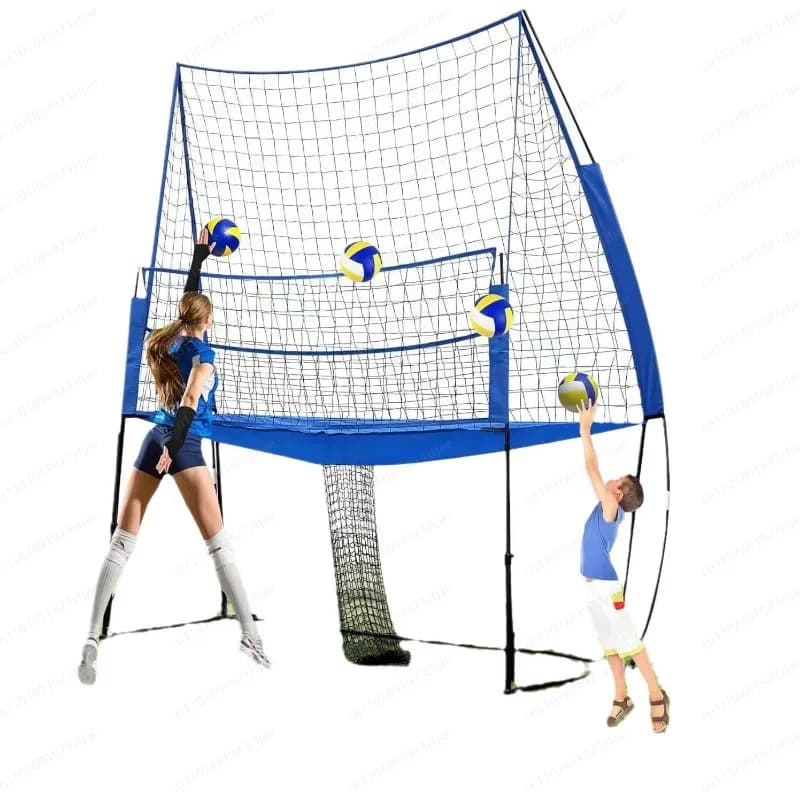 Rete da allenamento per pallavolo da 11 * 8 piedi Rete da allenamento per pallavolo ad altezza regolabile per interni ed esterni stabile