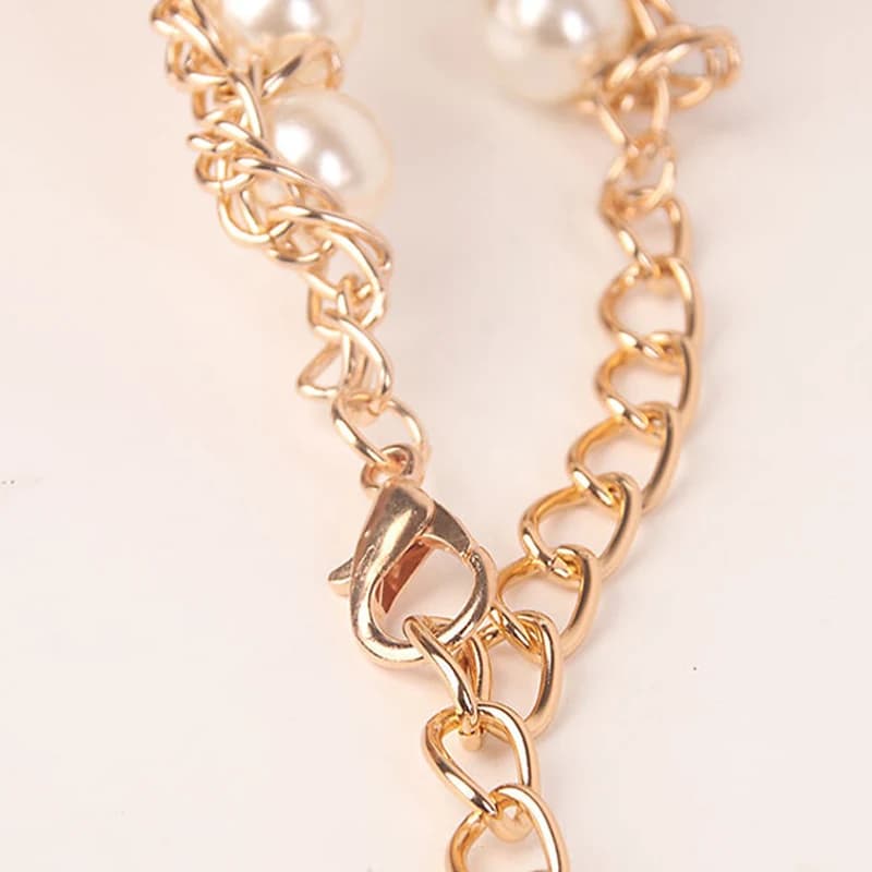 New Ladies Metallic Waist Chains Fashion Adjustable Pearl Waist Belt Girl Dress Accessories Sweater Temperament Beaded Belts