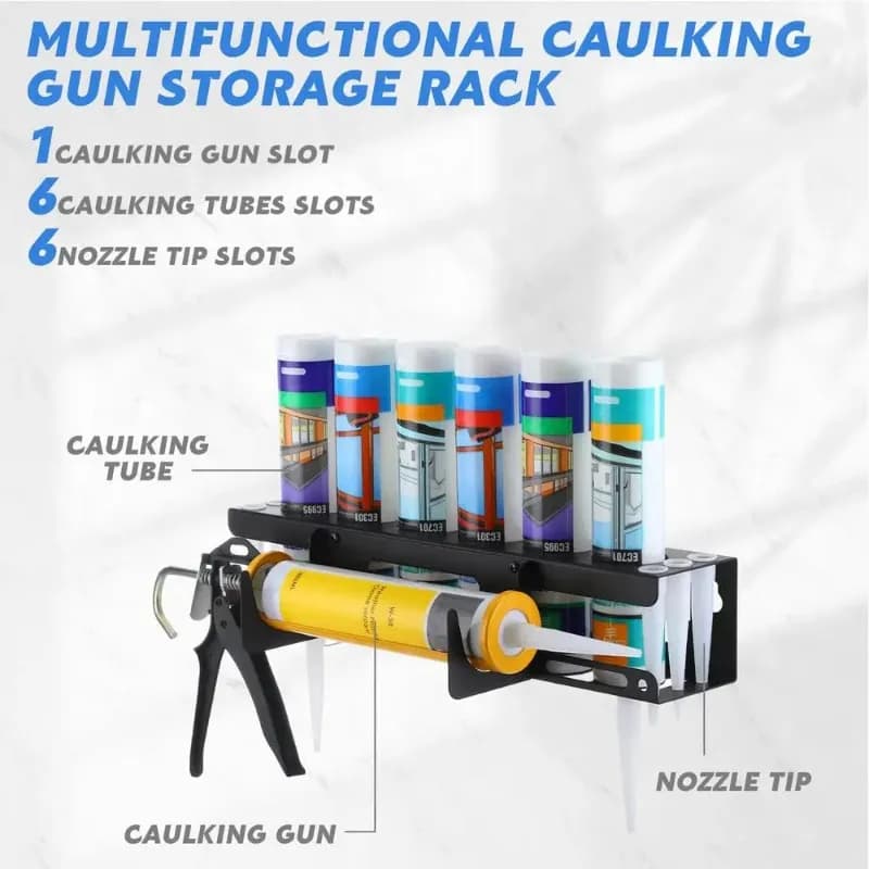 Wall Mounted Heavy Duty Glue Gun Holder Metal Hot Glue Gun Stand Heat Resistant Base for Craft Garage Workshop Tool Storage