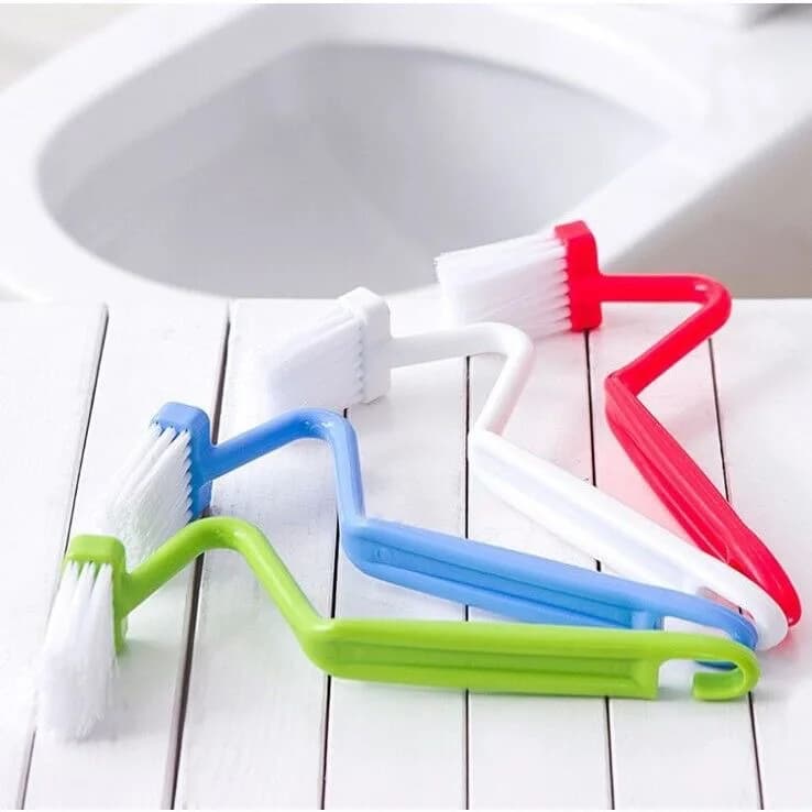 Bend Design Toilet Brush, Curved Head Toilet Bowl Cleaner Brush, Deep Clean No Dead Corner Bathroom Cleaning Brush for Toilet Rim & Under Edge