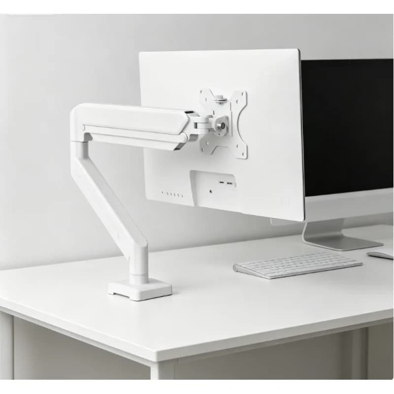 Supporto universale regolabile per scrivania, supporto per monitor singolo fino a 32 pollici, 19,8 libbre, per mobili da ufficio domestico