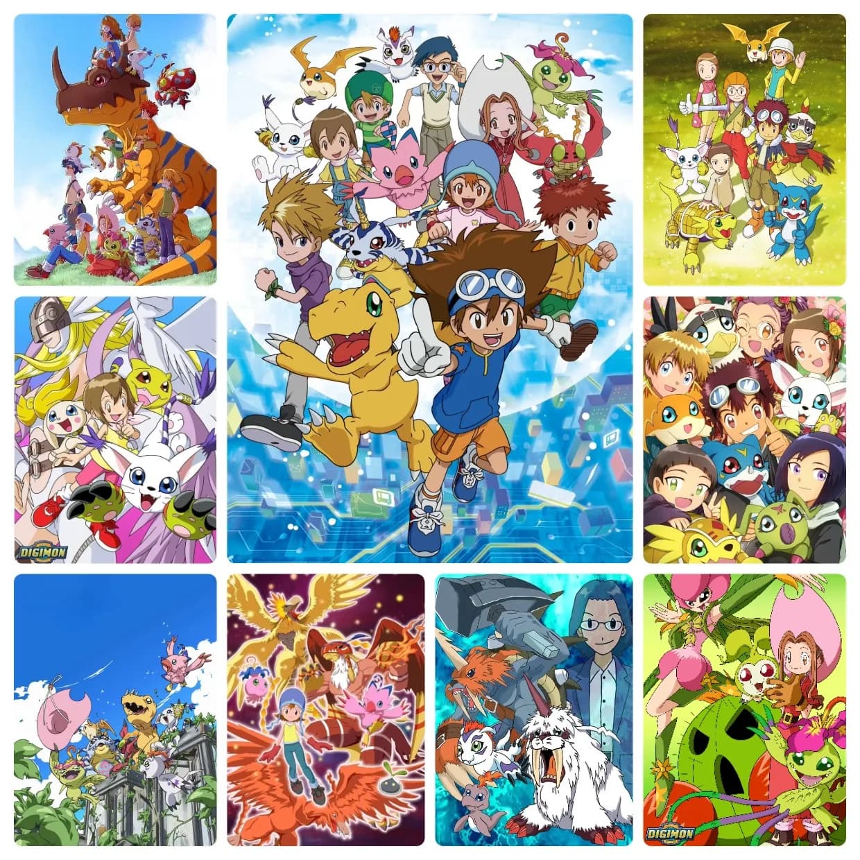 Digimon Adventure Classic Anime Character Jigsaw Puzzles 500/1000/1200/2000PCS Handmade Art Exquisite Home Decor Gift No Frame