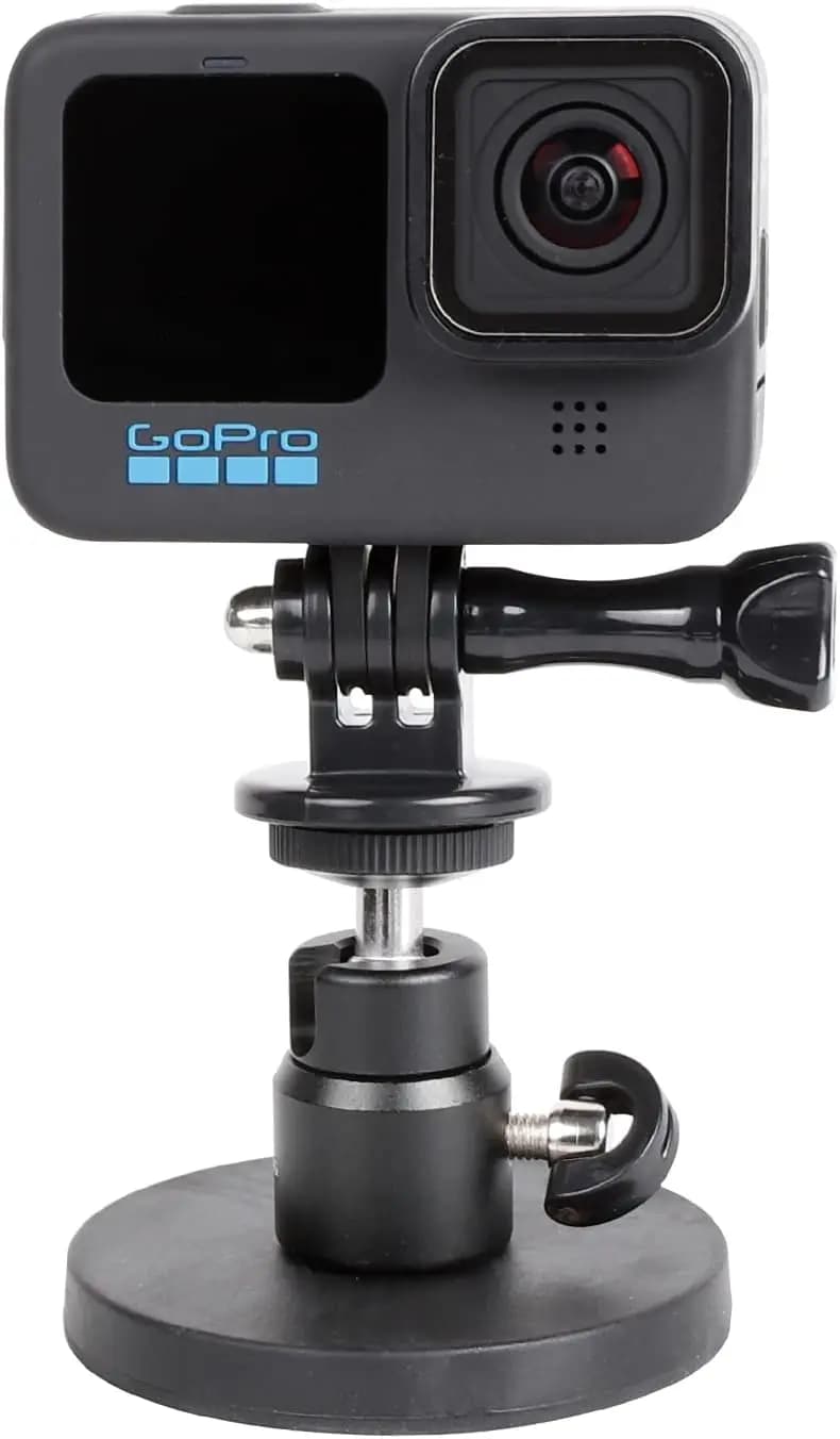 Supporto Magnetico per Fotocamera con Testa a Sfera Rotante per Action Cam, Magnete al Neodimio Super Potente per Auto