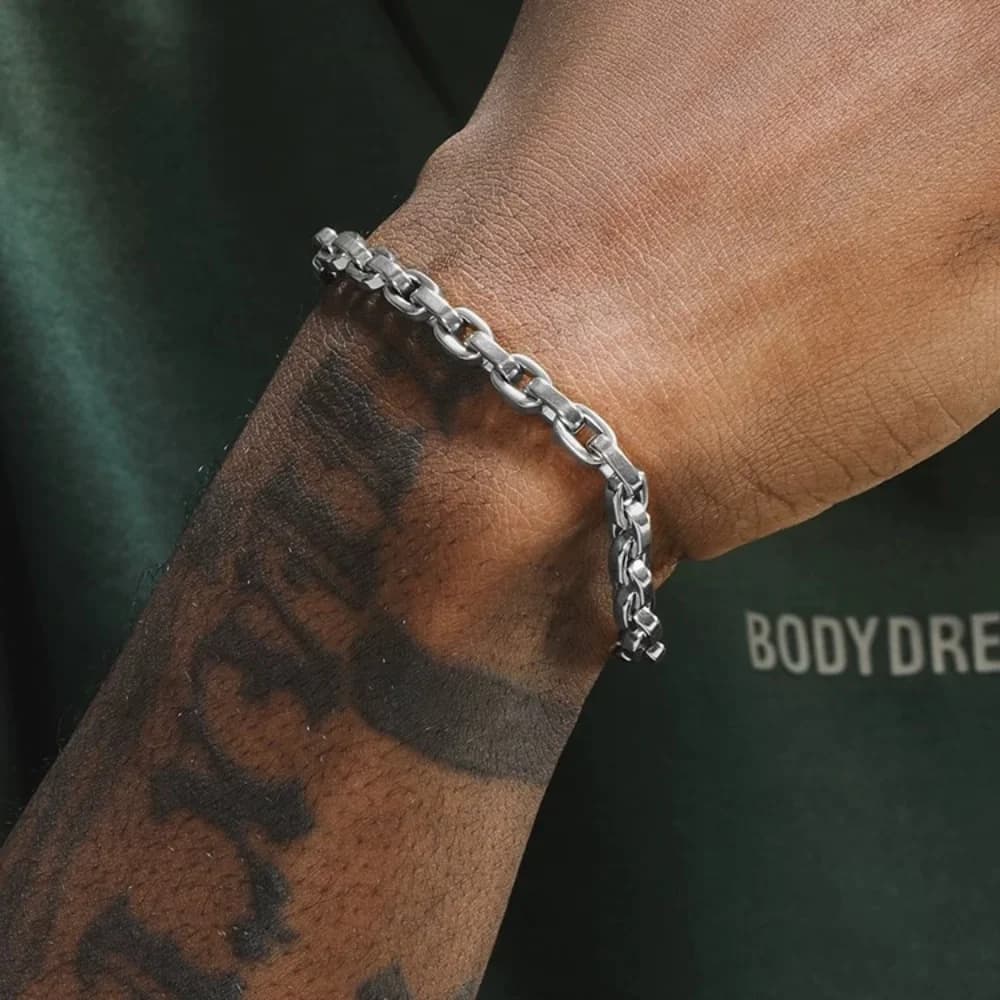 Hip Hop Stainless Steel Cuban Chain Bracelet For Women 3 5 7 mm Simple Stainless Steel Men Bracelet Gold Color Jewelry