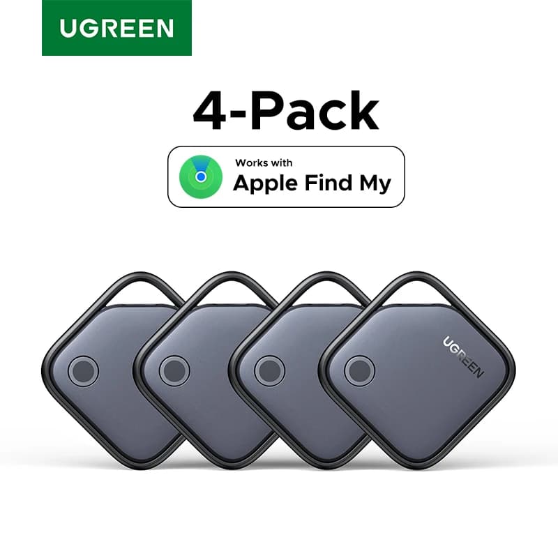 UGREEN Smart Bluetooth Locator, Key Locator SmartTag Object Locator Up to 2 Years Battery Phone Locator for Apple Find My (IOS Only)