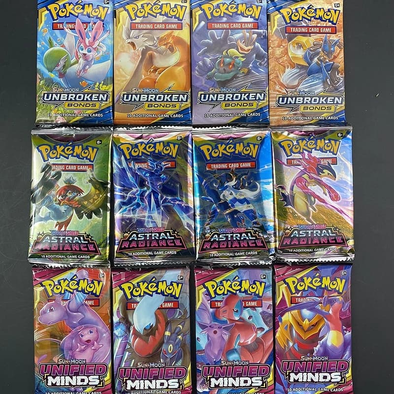 Carte Pokemon Sole e Luna Lost Thunder Gioco di carte collezionabili inglesi Evoluzioni Booster Giocattoli da collezione per bambini Regalo 10 pz/borsa