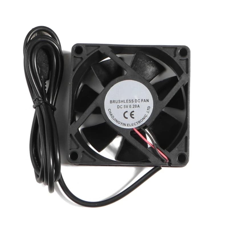 1 Pack of 70mm Cooling Fan USB 5V Cooling Fans Without Brushes for PC Computer Cooler for Raspberry Pi Radiator Double Ball Ventilation Be