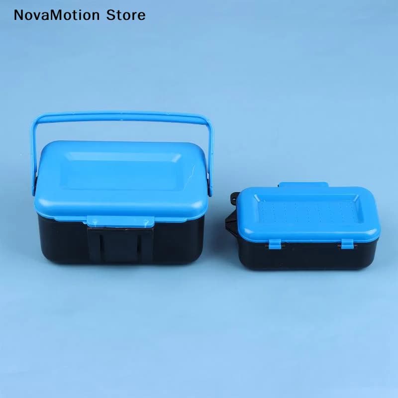 [NM]Portable Fishing Lure Box Case Live Lure Bait Hook Earthworm Carrying Case Waist Fishing Tackle Box Outdoor Fishing Lure Box
