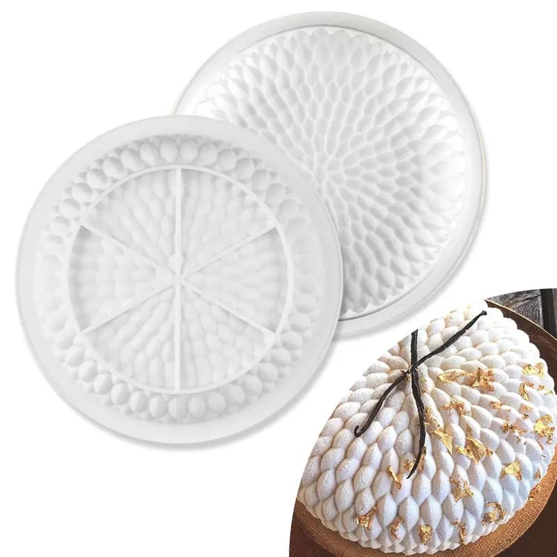 Sunflower Seed Shape Silicone Mousse Cake Mold Flower Chocolate Ice Baking Mould Party Dessert Making Tool Valentine's Day Gifts