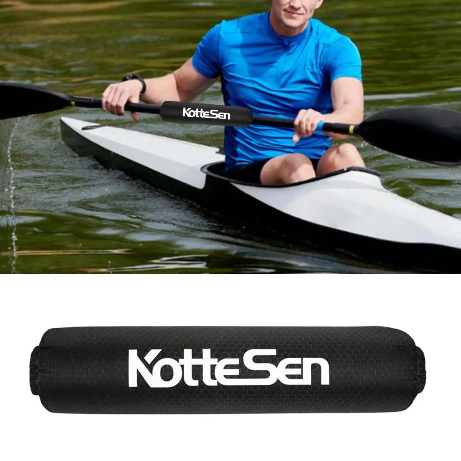 Kayak Paddle Cover Premium Professional Lightweight, Waterproof, Easy to Install, Paddle Float Sleeve Protective, Anti Lost