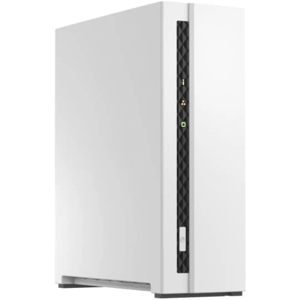 NAS Desktop a 1 Bay con Processore Quad Core ARM Cortex A55, 2GB di RAM DDR4, Archiviazione di Rete Senza Dischi