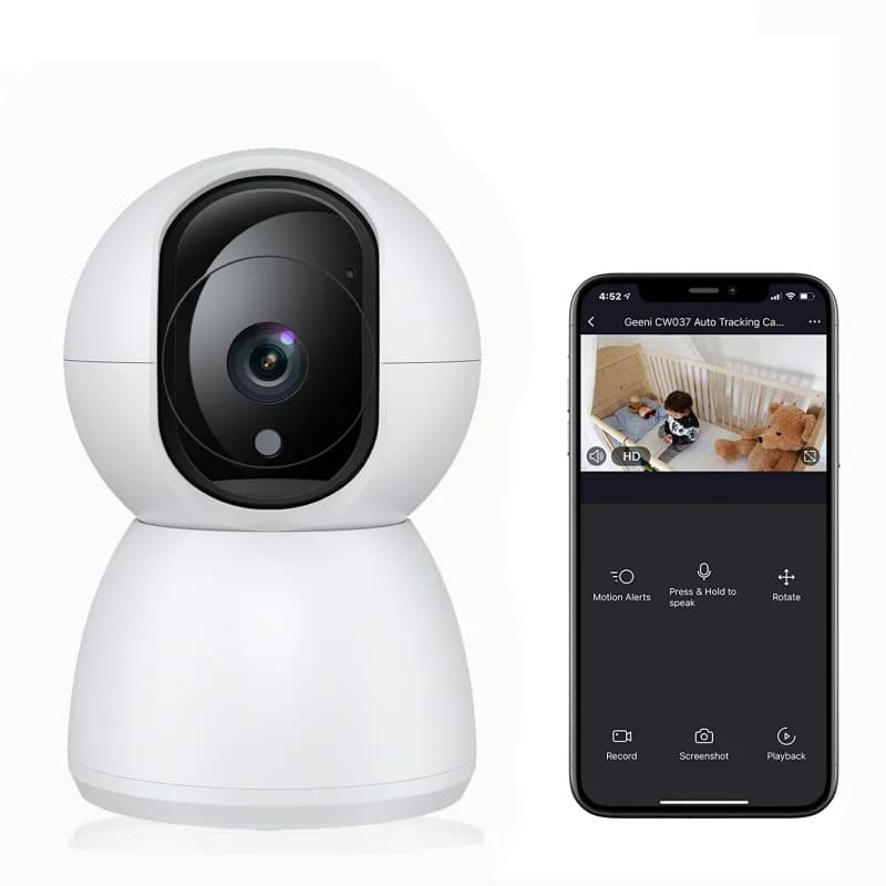 HD 1080P Smart Mini WiFi Telecamera IP Telecamera di sorveglianza Monitoraggio automatico Sicurezza wireless interna Home CCTV Baby Monitor