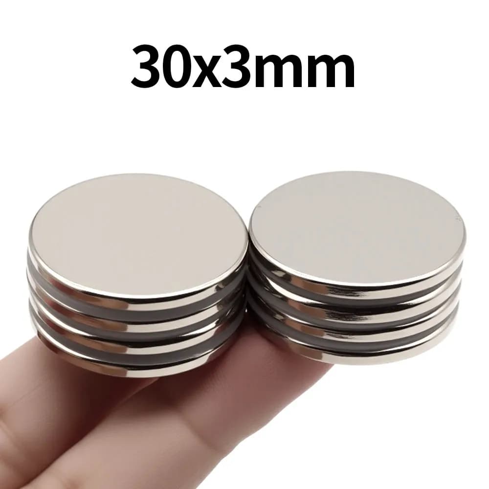 30x3mm Super Strong Neodymium Magnet N35 NdfeB Permanent Magnetic imanes Round Powerful Magnets Refrigerator Magnet