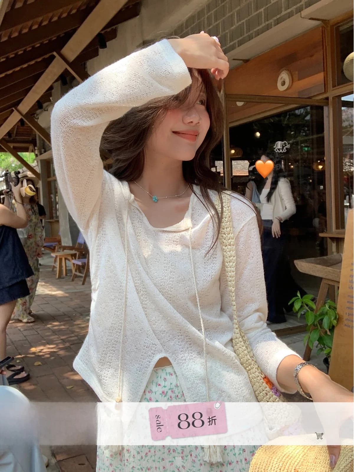 Sililyon Holiday Breeze Tassel Trim Belted Split Hollow Cover up Women's Spring Summer Lightweight Transparent Top