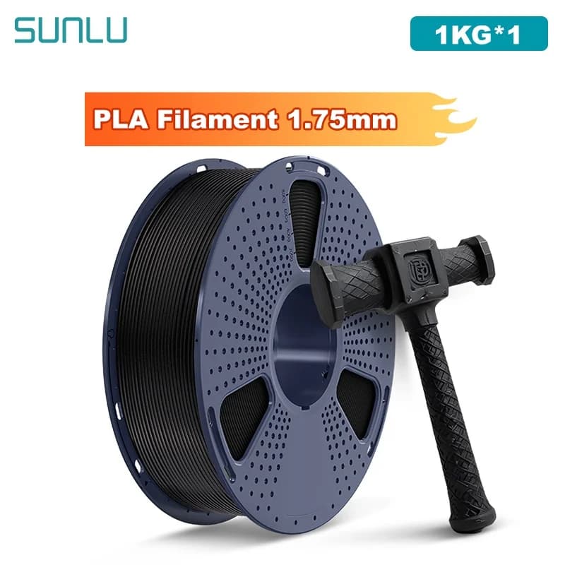 SUNLU 1KG PLA/Filament for 3D Printer Transparent Coil 1.75 mm 1000 g (2.2 pounds) Prewashed Filament without knots Suitable for most FDM printers