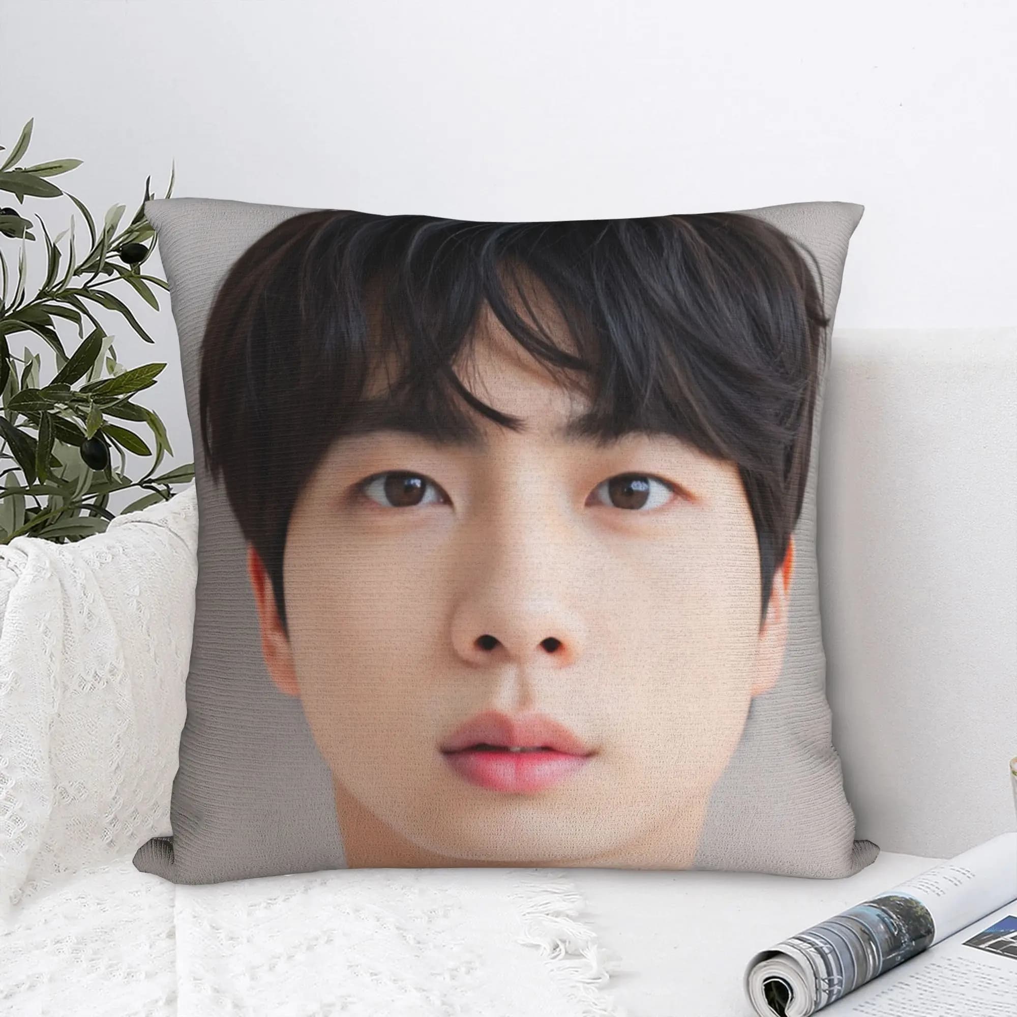 Korean Kpop JinJinJin Cool Boy Pillow Case Comfy Pillow Cover For Sofa Car Home Decor Fashion Pillowcases