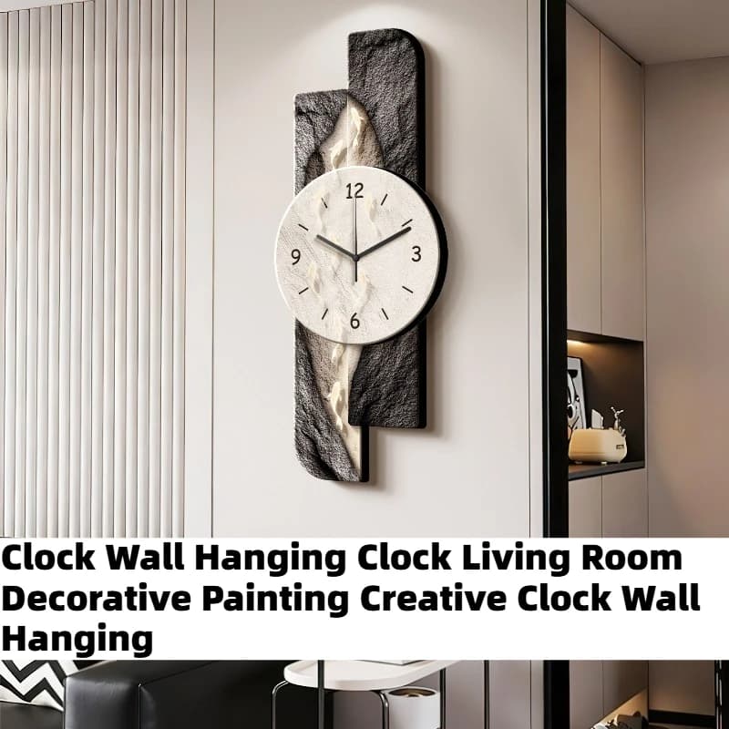 Homemade Modern Wall Clock, Kitchen, Bathroom, Living Room, Mid-Century Style Luxury Decoration
