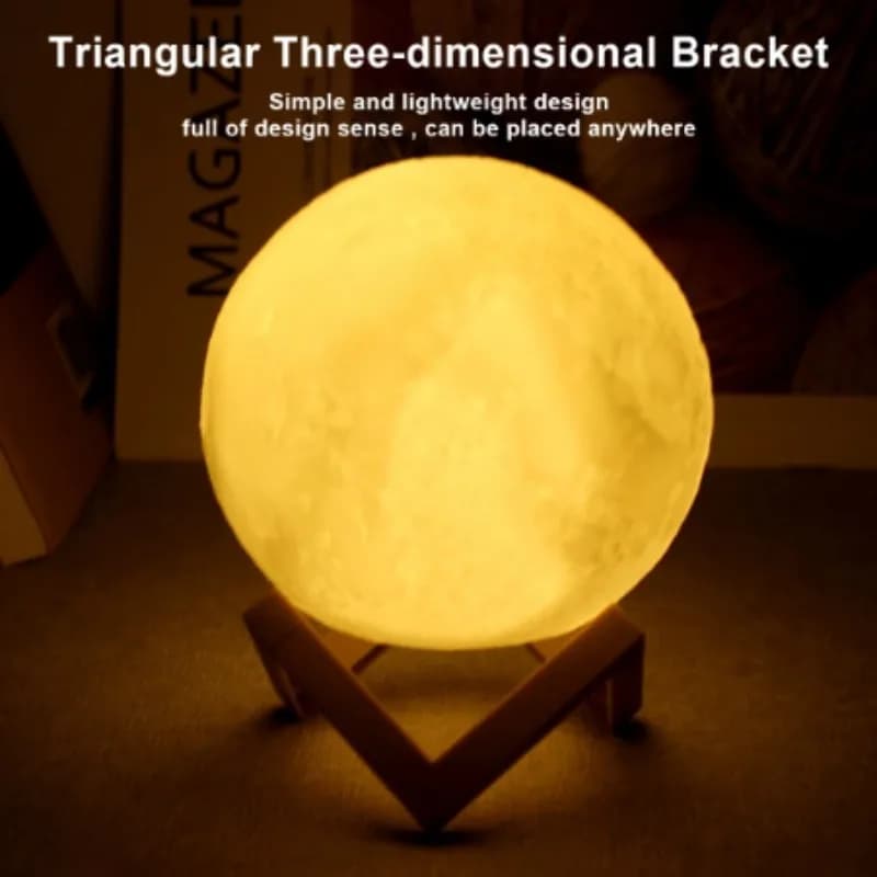 1 luce lunare a LED galassia, luce notturna lunare fai da te, ragazza, ragazzo, bambino, regalo di compleanno donna, decorazione della camera da letto (luce calda)