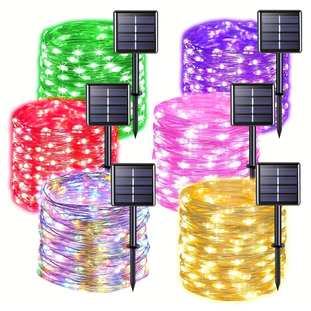 Valentine's Day Solar Led Fairy Light Outdoor Festoon Led Waterproof Garland String Lights Party Garden Solar Lamp Decor