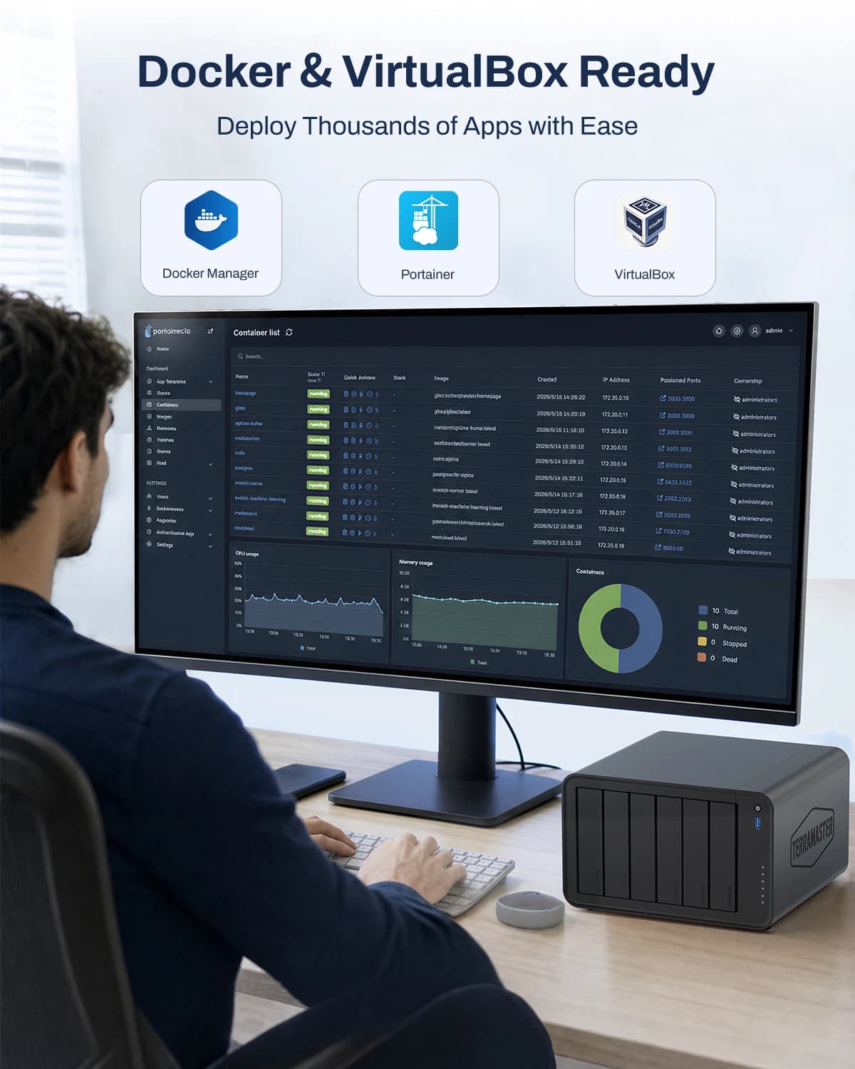 TERRAMASTER F6-425 Pro NAS Storage 6Bay Core i3-1315U 6-Cores 8-Threads, 8GB RAM DDR5, Network Attached Storage(Diskless)