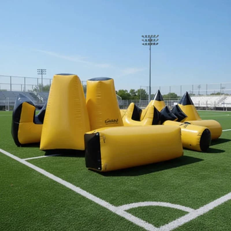 Leisure Archery & Paintball Inflatable Bunker Target Game PVC Material Custom Size Free Repair Kit