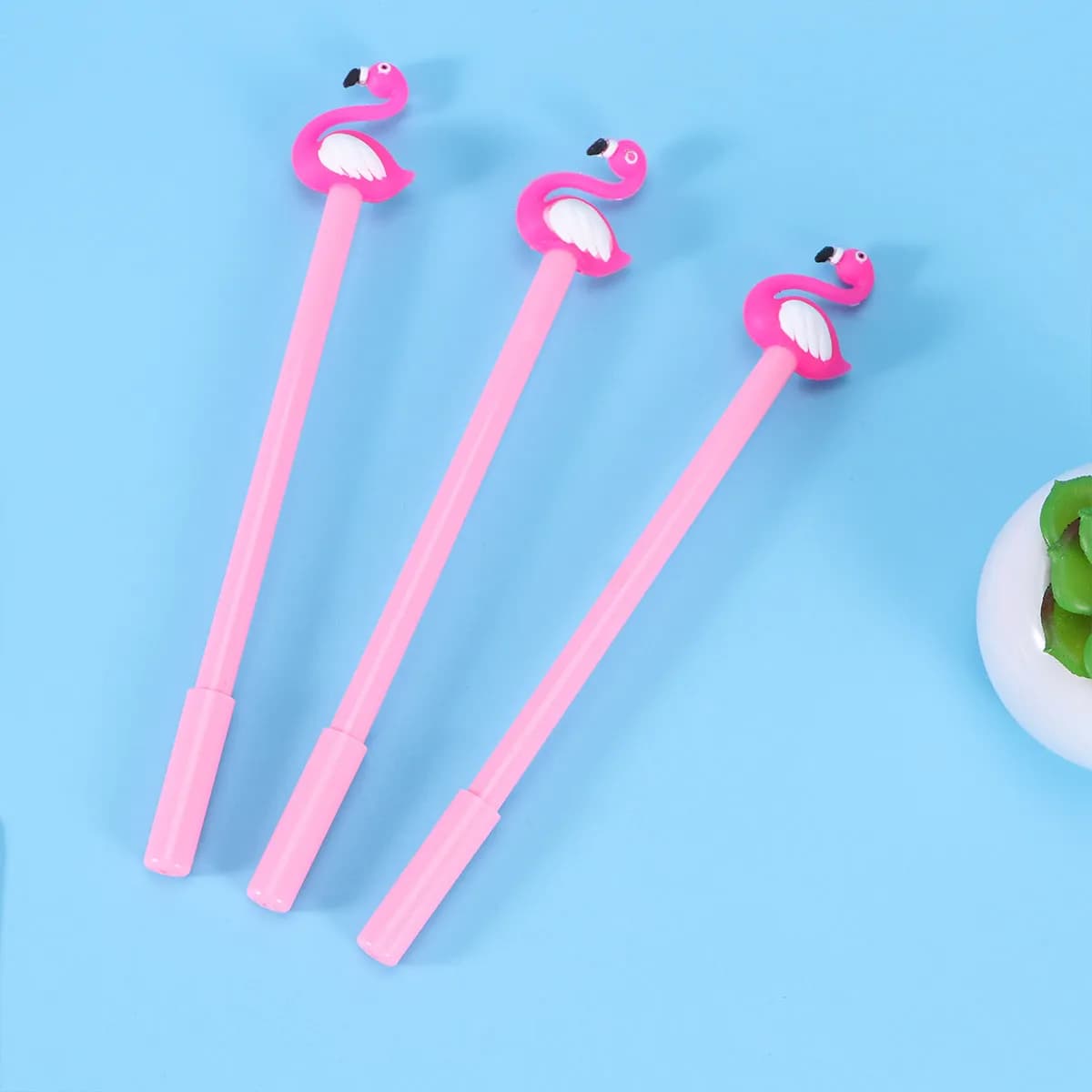 12 Pezzi Penne Gel Flamingo da 0,5 mm, Inchiostro Nero, Scrittura Fluida, Carine e Originali, Cancelleria per Studenti, Forniture per Scuola e Ufficio, Regalo per Bambini