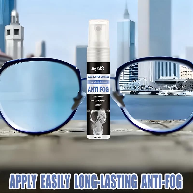 Waterproof anti-fog spray improved for glasses, clear vision, durable effect, suitable for swimming glasses, helmets, underwater mask