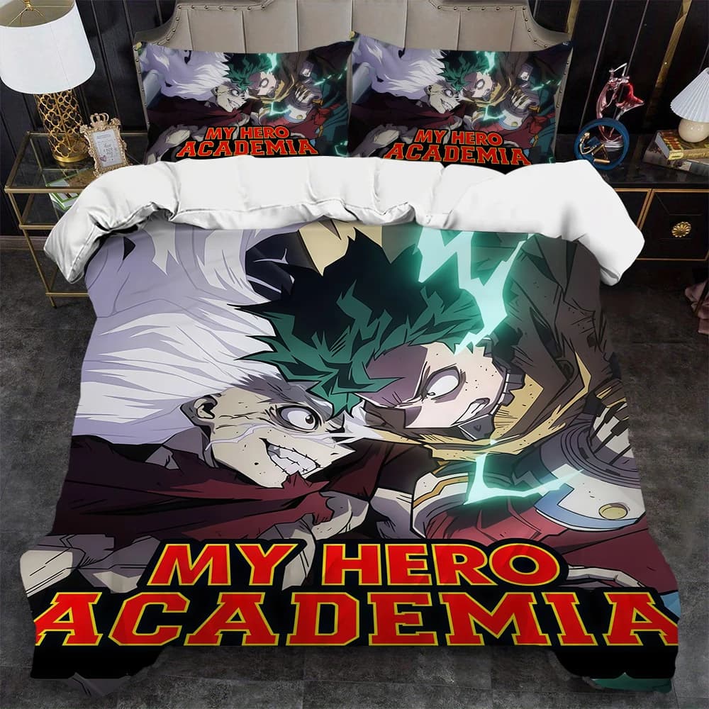 Set Cover My Hero Academia, Soft and Washable, 3 Pieces, Summer, Comfortable, for Student Room, Home, Children's Bed, Bestseller