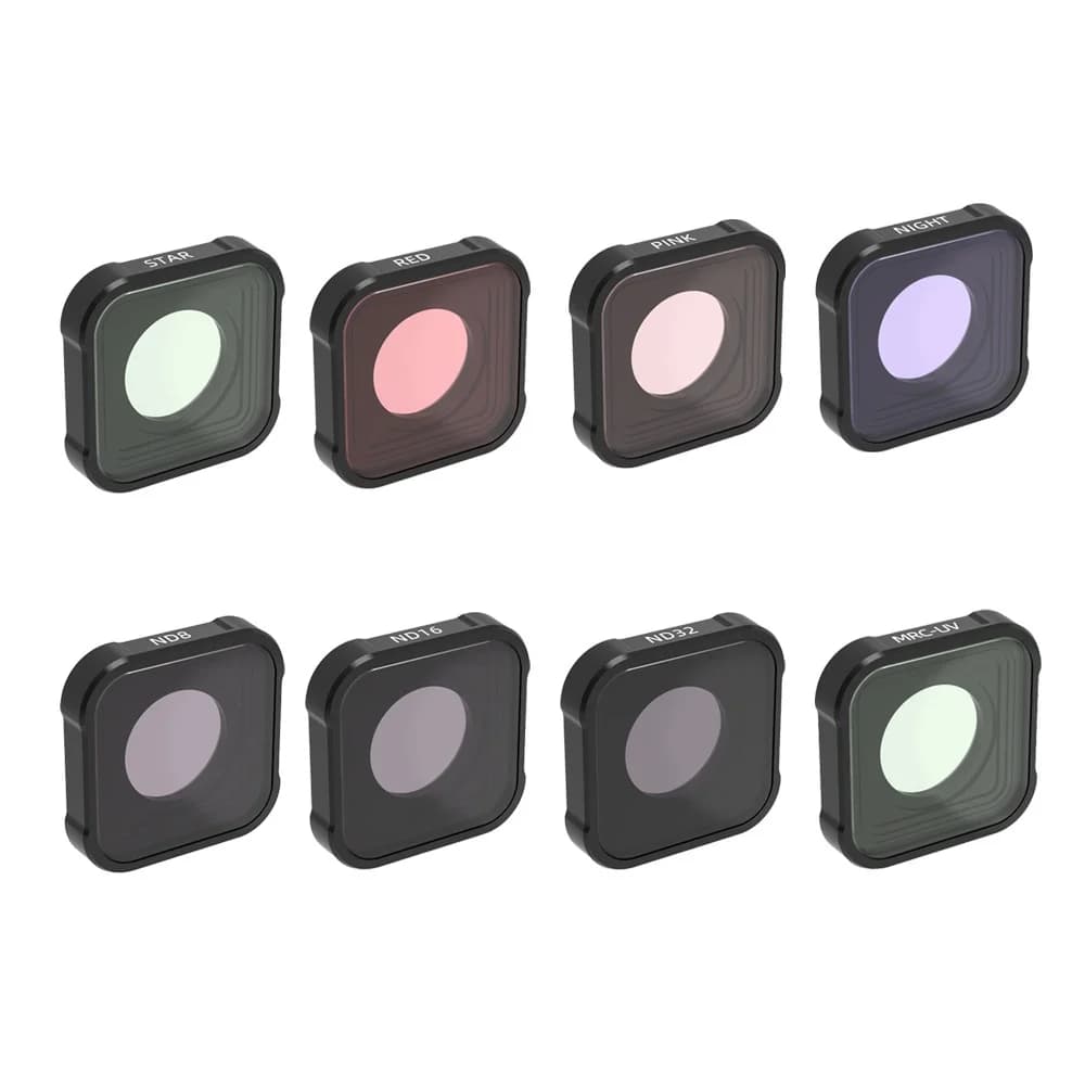Go Pro Mcuv Cpl Nd8 Nd16 Nd32 Polarizzatore Filtro In Vetro Nd 15X Macro Star Filtri Per Gopro Hero 13 12 10 9 Accessori Della Macchina Fotografica