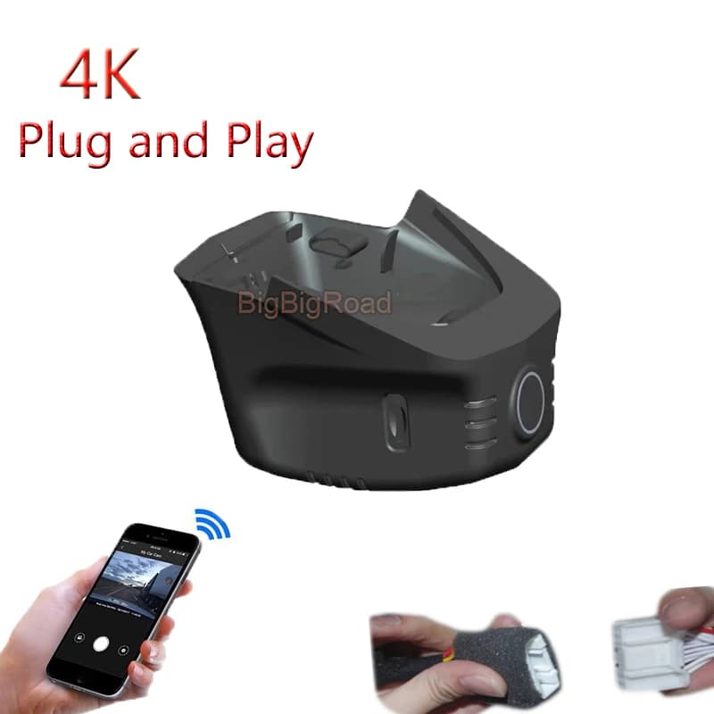 For Volkswagen Teramont X 2021 Version Top 4K Plug And Play Car Wifi DVR Video Dash Cam Camera Night Vision Black Box