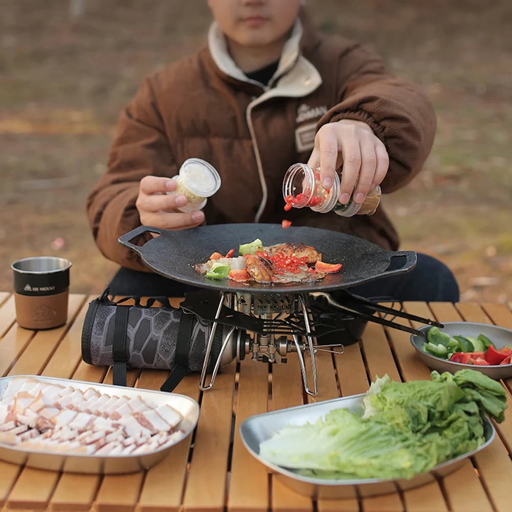 Set di Contenitori per Condimenti con 5 Bottiglie Trasparenti, Set di Spezie per Escursionismo, Contenitori per Condimenti da Campeggio per Picnic, Cucina e Barbecue