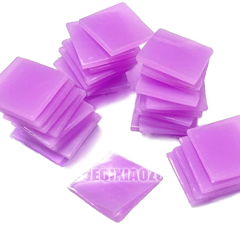 Viola 10-100 Pz 2*2 CM Pittura Diamante Cera Fango Colla Accessorio Diamante Ricamo Punto Croce Pittura Diamante Colla Strumento