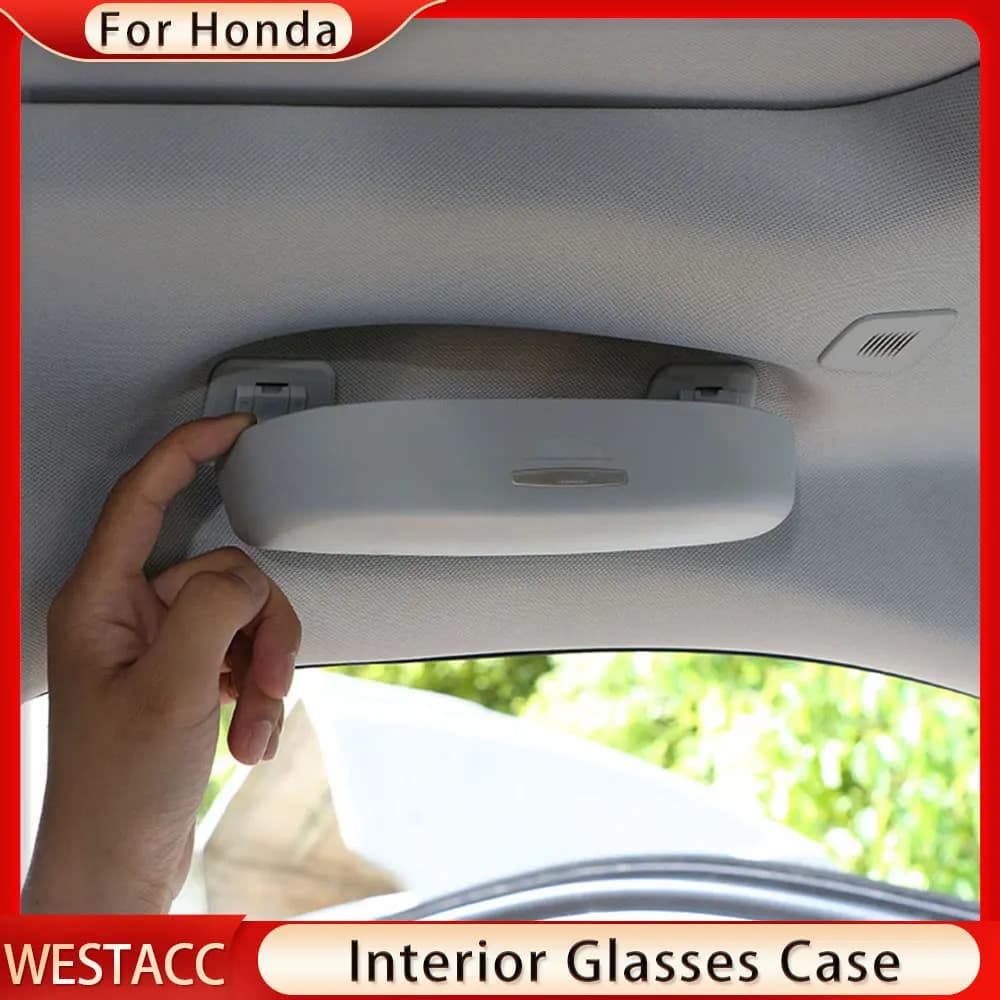 Occhiali da sole auto porta occhiali Case Box per Honda Accord City Civic CRV Vezel HRV HR-V FIT JADE Odyssey Elysion accessori