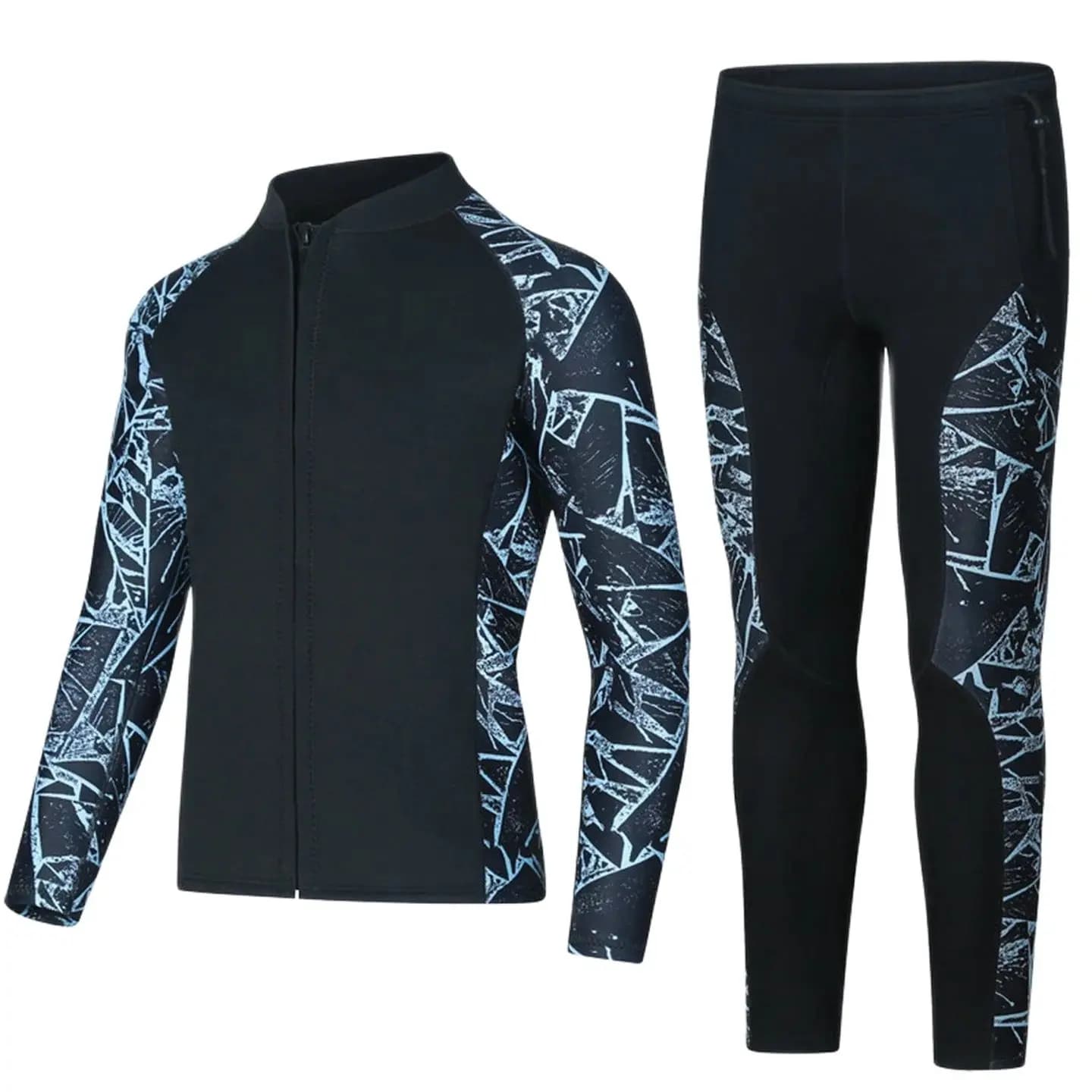 Women's Winter Women's 3MM Neoprene Top Men's Jacket and pants Separate Muta Surf Snorkeling Underwater Fishing Spare baths