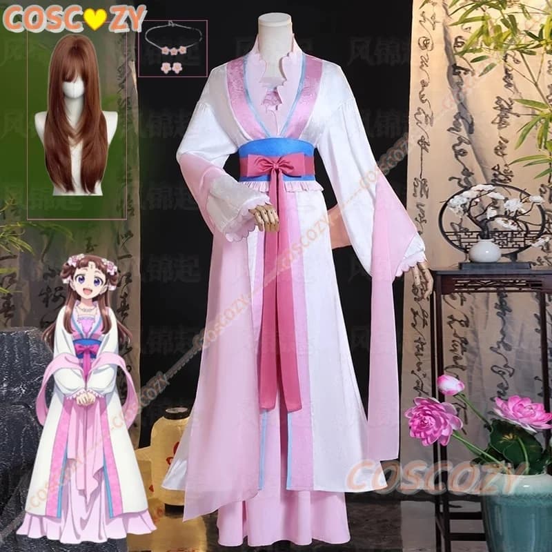 Anime The Apothecary Diaries Lishu Costume Cosplay Vestito Intrattenimento Musiche E Canzoni Orecchini Copricapi Kusuriya No Hitorigoto Halloween Party Uniforme