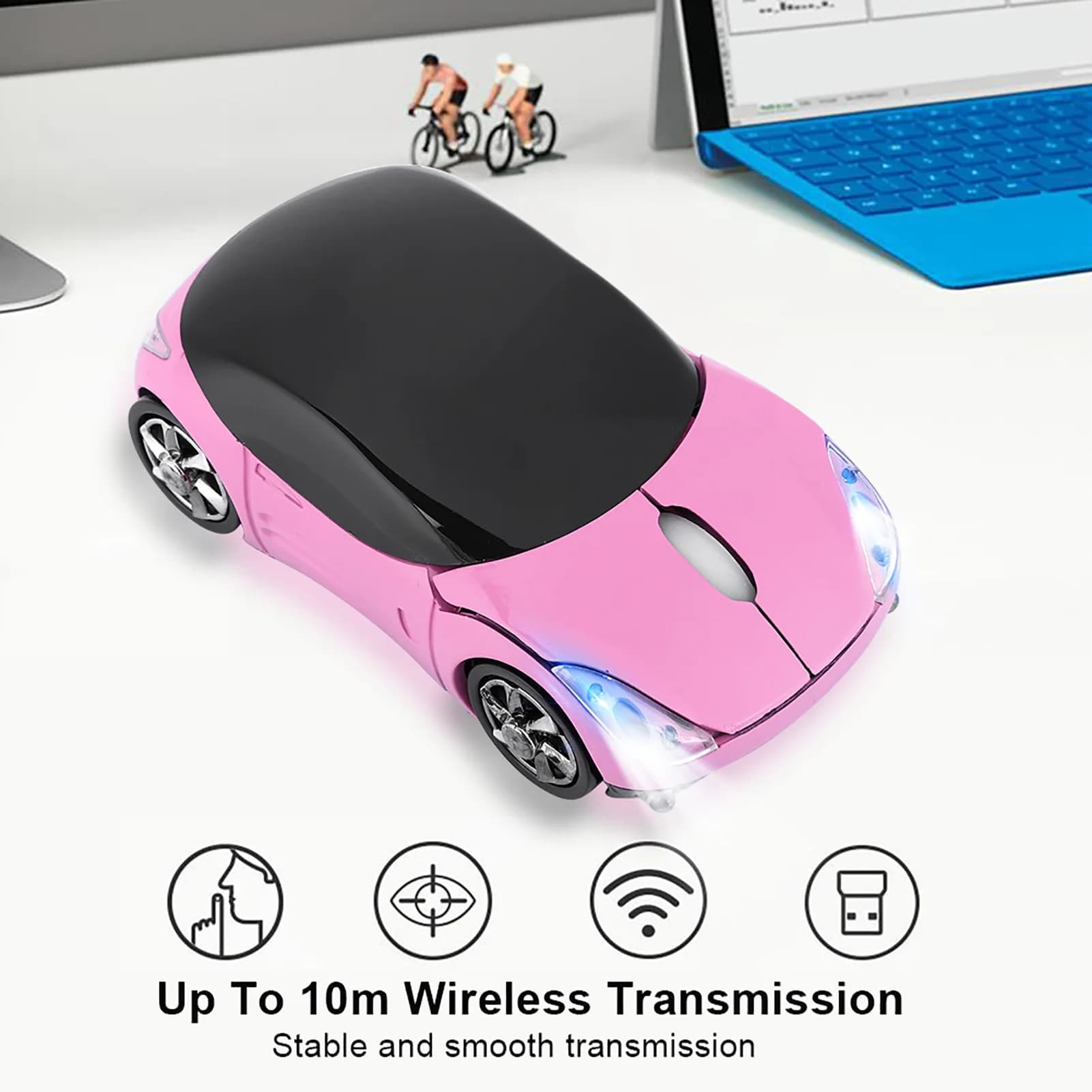 2.4G Wireless Mouse Optical Mouse 1600 DPI for Mac/ME/Windows PC/Tablet Gaming Office