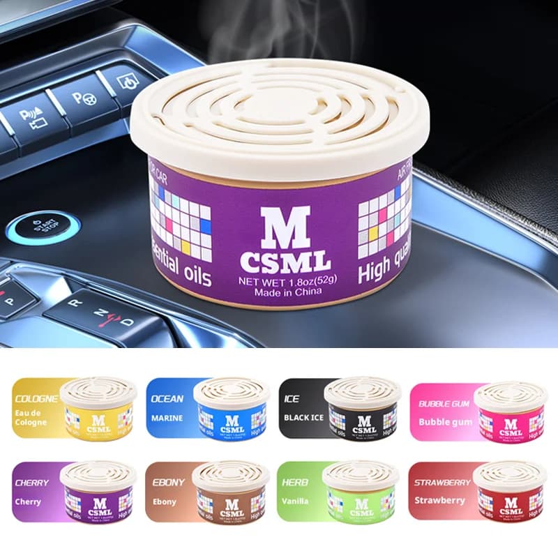 Balsamo Profumato per Auto, Deodorante con Aroma Ebony Black Ice, Contenitore in Legno, Fragranza Intensa e Duratura, Adatto per Auto, Casa, Armadio, Bagno