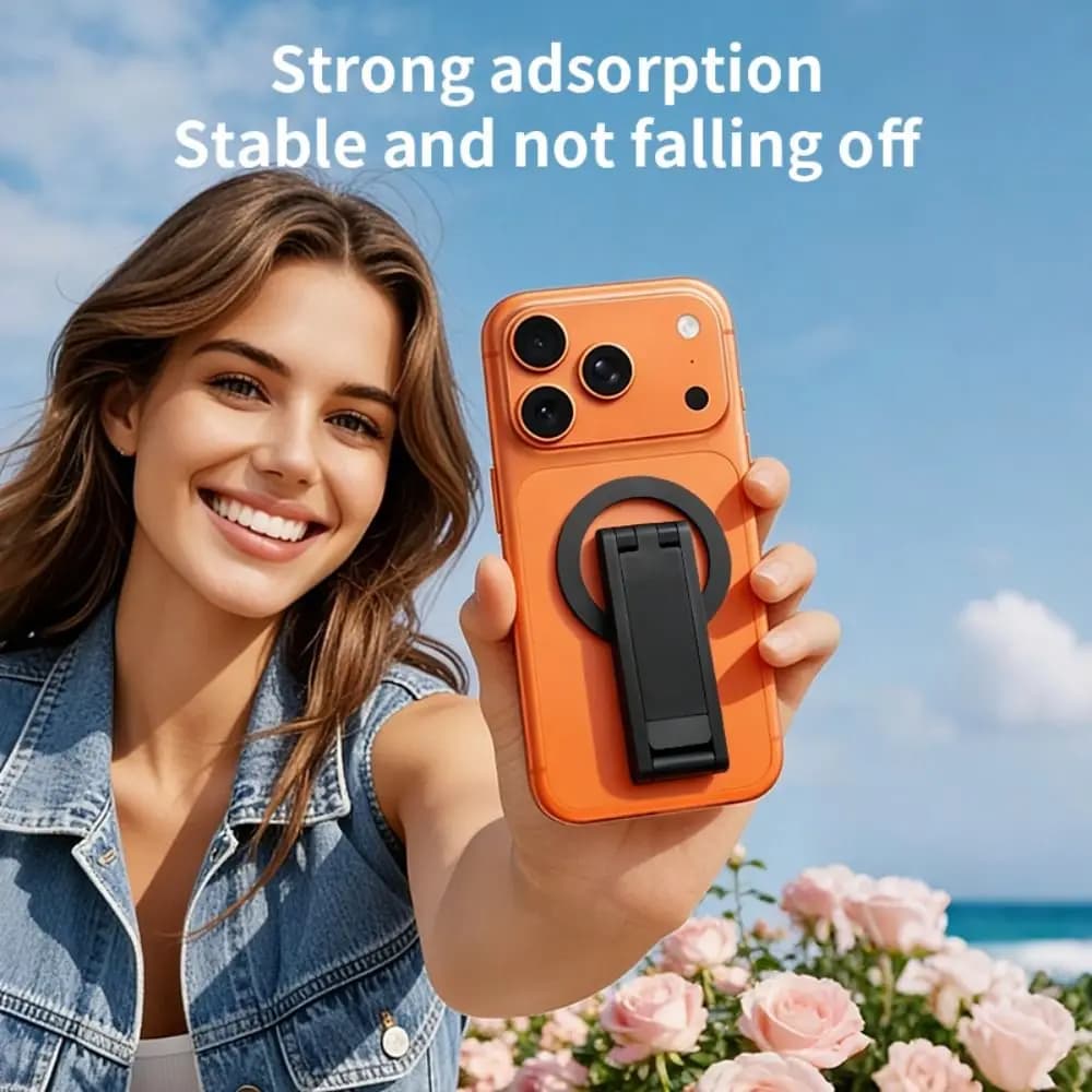 Supporto Magnetico per Telefono con Treppiede Pieghevole, Portatile, per Smartphone, Asta Selfie, Mini Supporto Tascabile per Cellulare, per Uso Esterno
